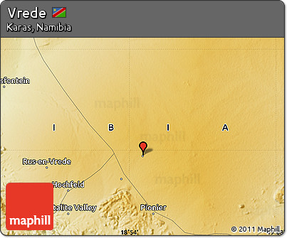 Physical Map of Vrede