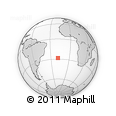 Outline Map of the Area around 28° 27' 45" S, 18° 37' 30" W, rectangular outline