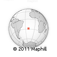Outline Map of the Area around 28° 27' 45" S, 20° 19' 30" W, rectangular outline
