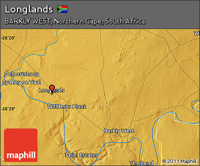 Physical Map of Longlands