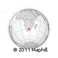 Outline Map of the Area around 28° 27' 45" S, 25° 34' 30" E, rectangular outline
