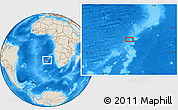Shaded Relief Location Map of the area around 28° 27' 45" S, 2° 37' 30" E
