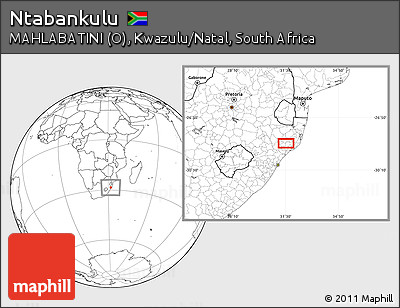 Blank Location Map of Ntabankulu