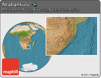 Satellite Location Map of Ntabankulu
