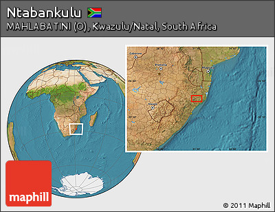 Satellite Location Map of Ntabankulu