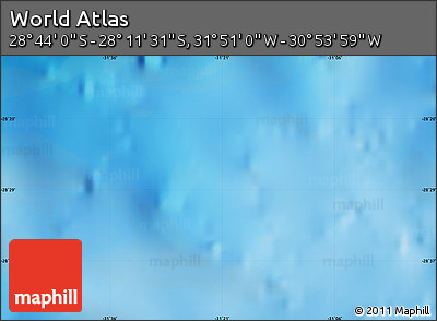 Physical Map of the Area around 28° 27' 45" S, 31° 22' 30" W