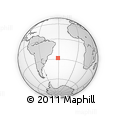 Outline Map of the Area around 28° 27' 45" S, 31° 22' 30" W, rectangular outline