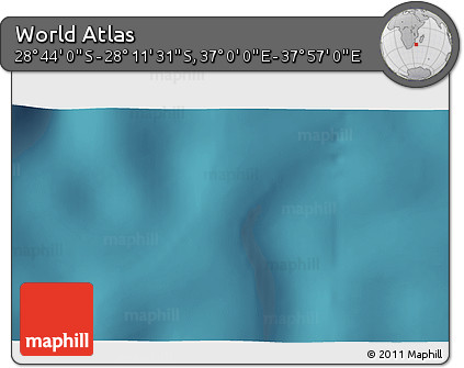Satellite 3D Map of the Area around 28° 27' 45" S, 37° 28' 30" E