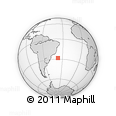 Outline Map of the Area around 28° 27' 45" S, 37° 19' 30" W, rectangular outline