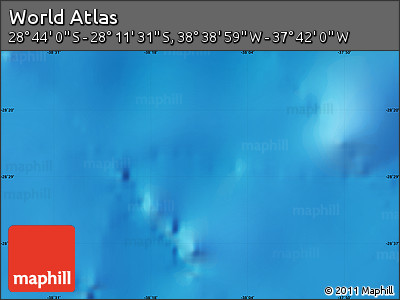 Physical Map of the Area around 28° 27' 45" S, 38° 10' 29" W