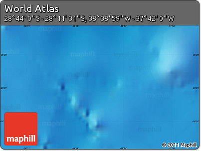 Physical Map of the Area around 28° 27' 45" S, 38° 10' 29" W