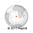 Outline Map of the Area around 28° 27' 45" S, 3° 28' 30" E, rectangular outline