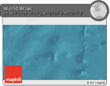 Satellite 3D Map of the Area around 28° 27' 45" S, 40° 52' 30" E