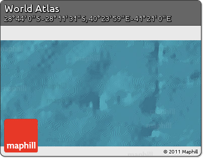 Satellite 3D Map of the Area around 28° 27' 45" S, 40° 52' 30" E