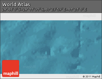 Satellite 3D Map of the Area around 28° 27' 45" S, 40° 52' 30" E