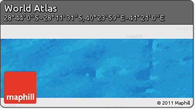 Physical Panoramic Map of the Area around 28° 27' 45" S, 40° 52' 30" E