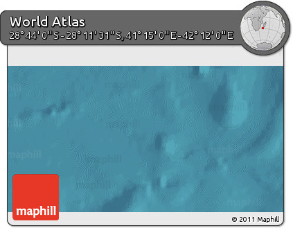 Satellite 3D Map of the Area around 28° 27' 45" S, 41° 43' 30" E