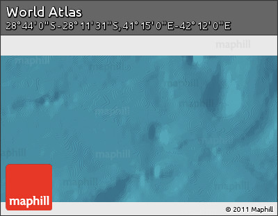 Satellite 3D Map of the Area around 28° 27' 45" S, 41° 43' 30" E