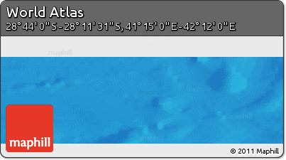 Physical Panoramic Map of the Area around 28° 27' 45" S, 41° 43' 30" E