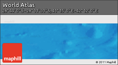 Political Panoramic Map of the Area around 28° 27' 45" S, 41° 43' 30" E