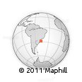 Outline Map of the Area around 28° 27' 45" S, 47° 31' 29" W, rectangular outline