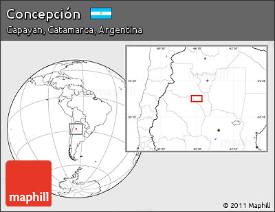 Blank Location Map of Concepción
