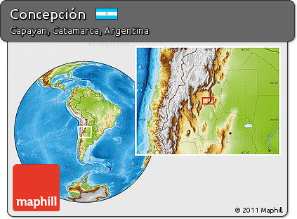 Physical Location Map of Concepción