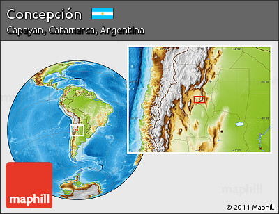 Physical Location Map of Concepción