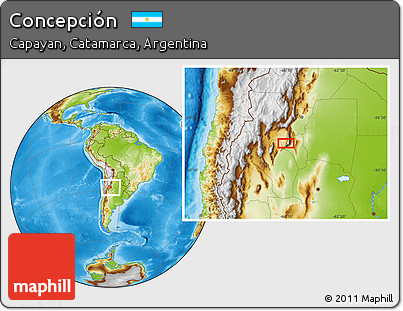 Physical Location Map of Concepción