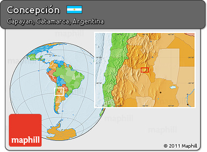 Political Location Map of Concepción