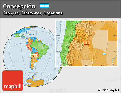Political Location Map of Concepción