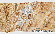 Satellite 3D Map of the area around 28° 27' 45" S, 69° 37' 30" W