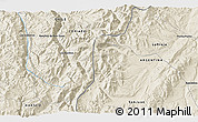 Shaded Relief 3D Map of the area around 28° 27' 45" S, 69° 37' 30" W