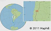 Savanna Style Location Map of the area around 28° 27' 45" S, 69° 37' 30" W