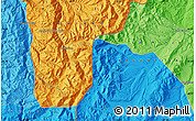 Political Map of the area around 28° 27' 45" S, 69° 37' 30" W