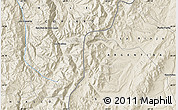 Shaded Relief Map of the area around 28° 27' 45" S, 69° 37' 30" W