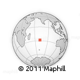 Outline Map of the Area around 28° 27' 45" S, 71° 28' 29" E, rectangular outline