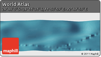 Satellite Panoramic Map of the Area around 28° 27' 45" S, 72° 19' 29" E