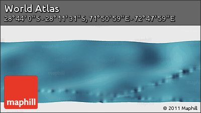 Satellite Panoramic Map of the Area around 28° 27' 45" S, 72° 19' 29" E