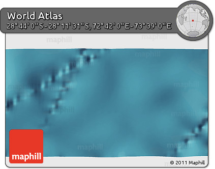 Satellite 3D Map of the Area around 28° 27' 45" S, 73° 10' 30" E