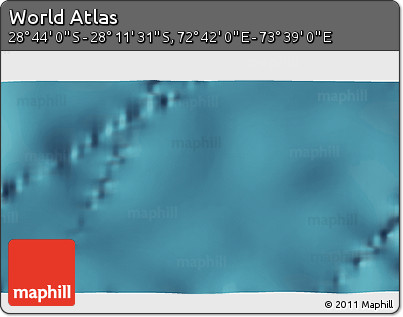 Satellite 3D Map of the Area around 28° 27' 45" S, 73° 10' 30" E