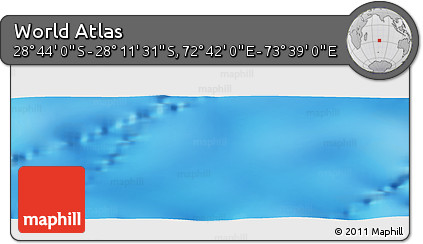 Physical Panoramic Map of the Area around 28° 27' 45" S, 73° 10' 30" E