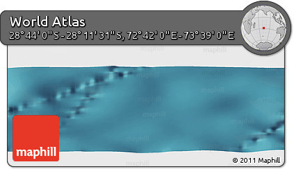 Satellite Panoramic Map of the Area around 28° 27' 45" S, 73° 10' 30" E