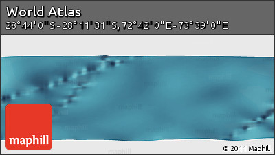 Satellite Panoramic Map of the Area around 28° 27' 45" S, 73° 10' 30" E