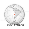 Outline Map of the Area around 28° 27' 45" S, 74° 43' 29" W, rectangular outline