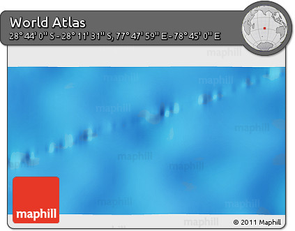 Physical 3D Map of the Area around 28° 27' 45" S, 78° 16' 30" E