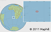 Savanna Style Location Map of the area around 28° 27' 45" S, 7° 43' 29" E