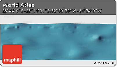 Satellite Panoramic Map of the Area around 28° 27' 45" S, 82° 22' 30" W