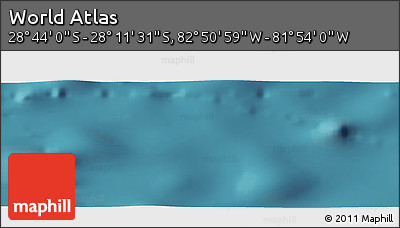Satellite Panoramic Map of the Area around 28° 27' 45" S, 82° 22' 30" W