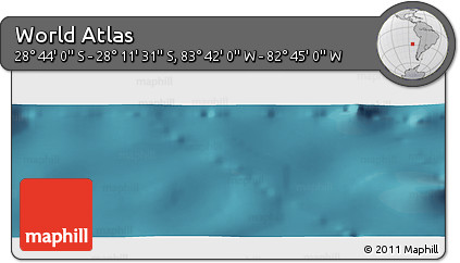 Satellite Panoramic Map of the Area around 28° 27' 45" S, 83° 13' 29" W